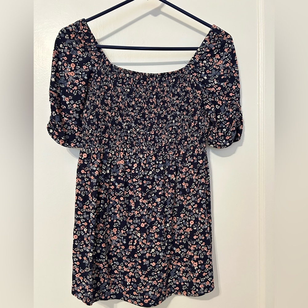 Isabel Maternity by Ingrid & Isabel Navy Floral Blouse